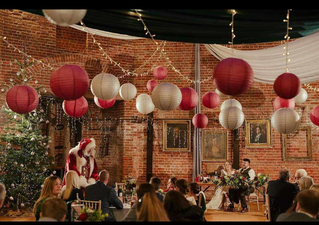 Christmas Themed Wedding at Octogan Barn Norwich